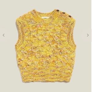 YMC Farrow Tank Knit in Yellow Multi